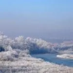 Photographie de la rivière Drôme en hiver