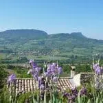 Photo de la vue depuis le village de Mirabel dans la vallée de la Drôme