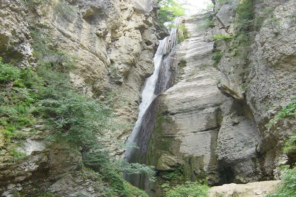 Photographie de la chute de la Druise dans le Vercors