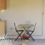 Photo de la terrasse couverte d'une maison de vacances en Drôme
