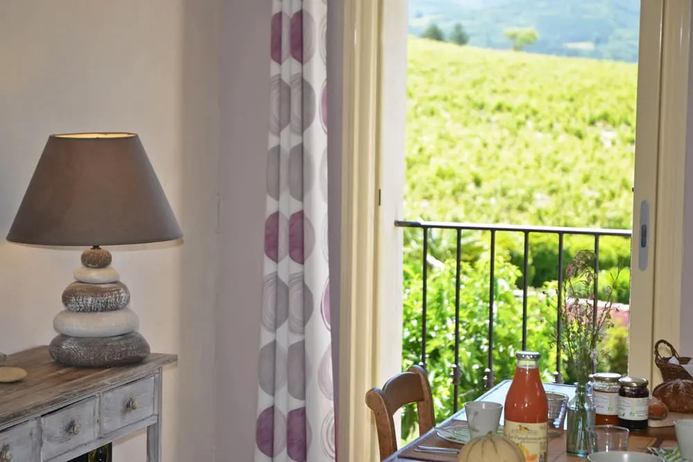 Photo du coin repas d'une maison de vacances Proche de Die