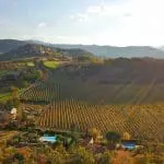 Environnement du Domaine les Cerisiers après une pluie d'automne